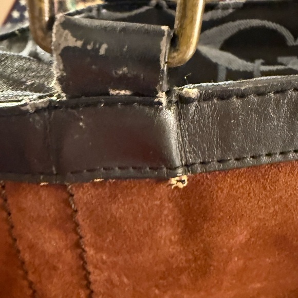 Coach Black and Brown Signature Patchwork Tote - Picture 8 of 13